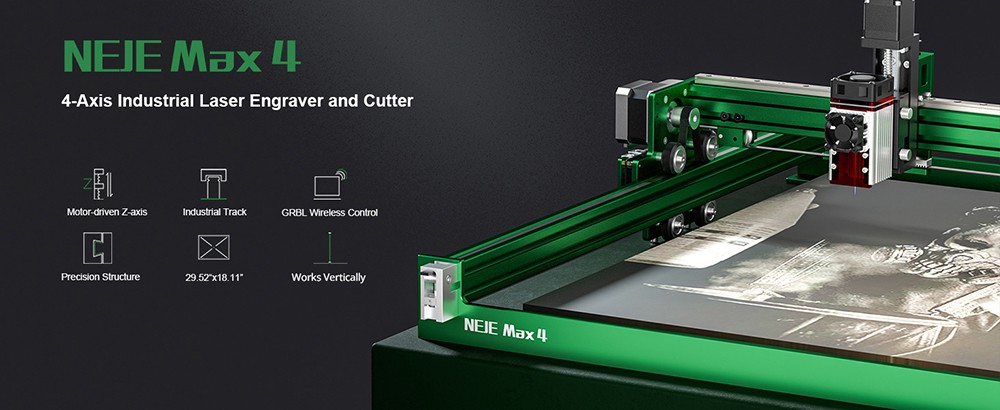 NEJE Max 4 Laser Engraver Cutter - High Precision Laser Power at a Great Price