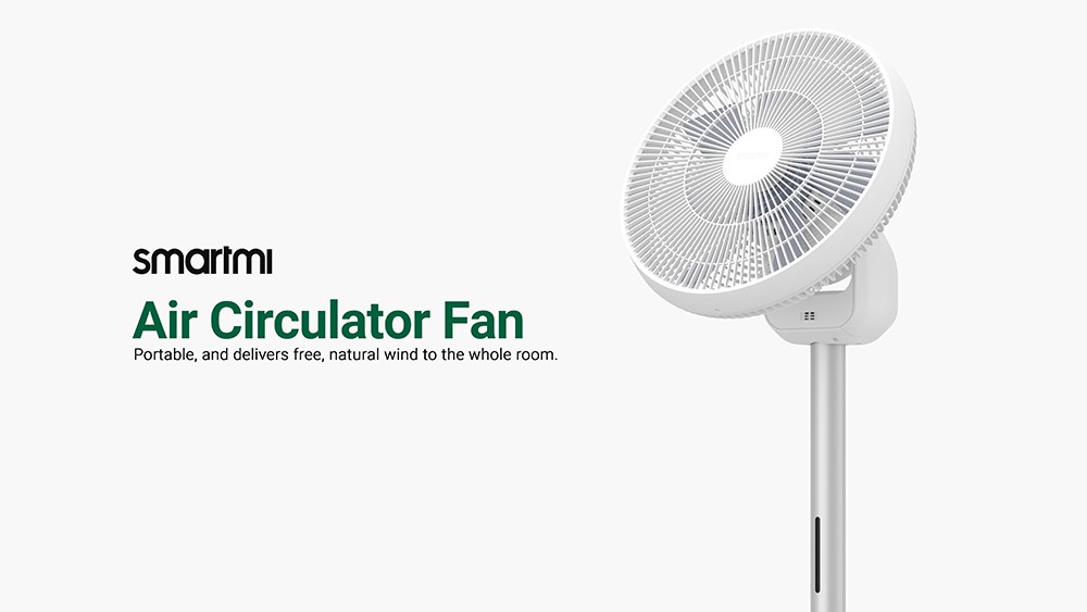 Get the Smartmi Air Circulator Fan Cordless Rechargeable Standing Fan for only 161€ with our Exclusive Coupon!